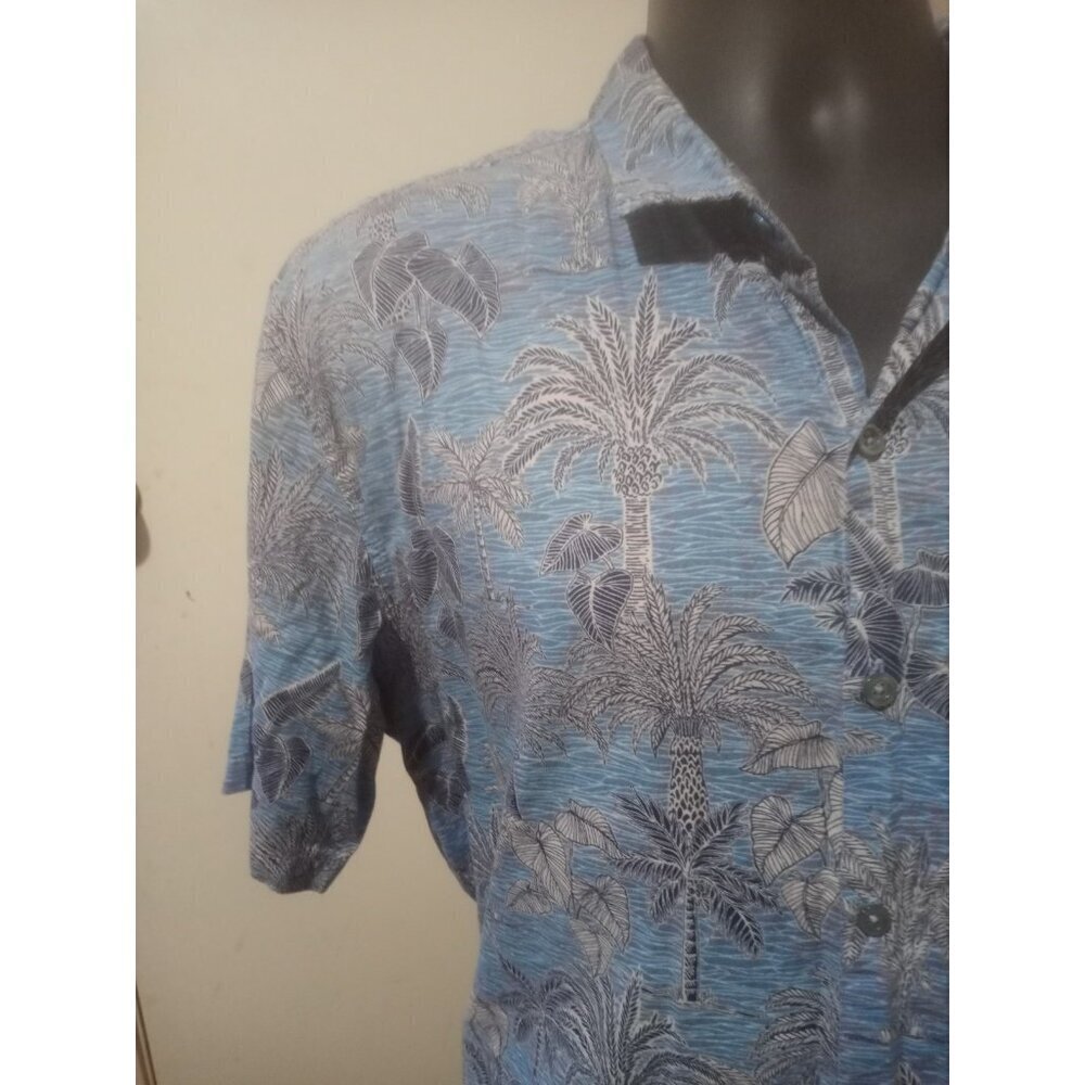 Tori Richard Shirt Men XL Blue Floral Hawaiian Print Button Up Casual Vacation - Picture 3 of 13